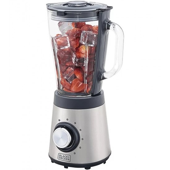 Liquidificador Inox Com Jarra De Vidro Gourmand Gris Black+Decker 700W 127V